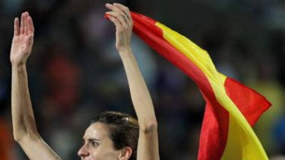 La atleta española, Nuria Fernández, fue oro en los 1.500.