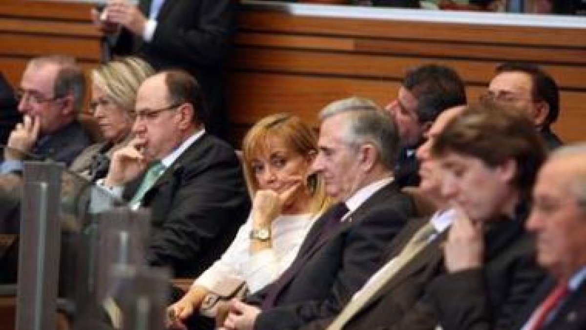 Isabel Carrasco, asistió a la ceremonia en Las Cortes.