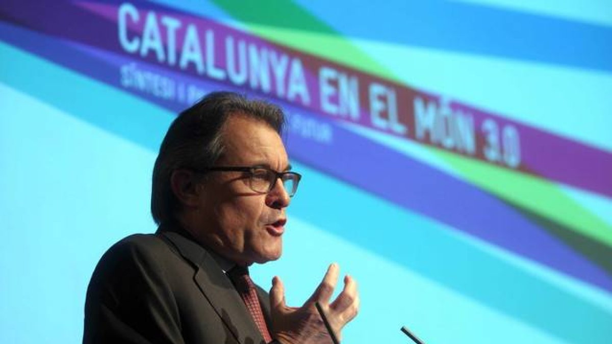 Artur Mas durante el acto de clausura de los actos del Tricentenario.