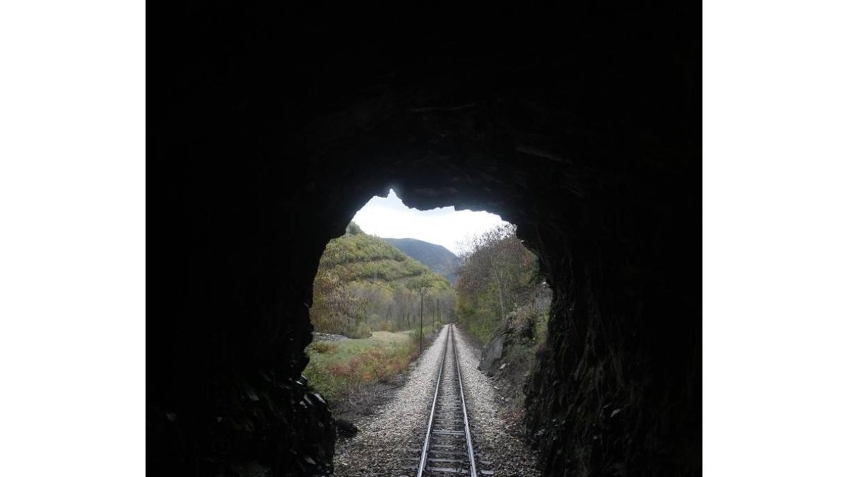 Los colectivos sociales de Laciana no quieren que las vías del ramal Villablino-Villaseca se levanten para hacer un corredor verde