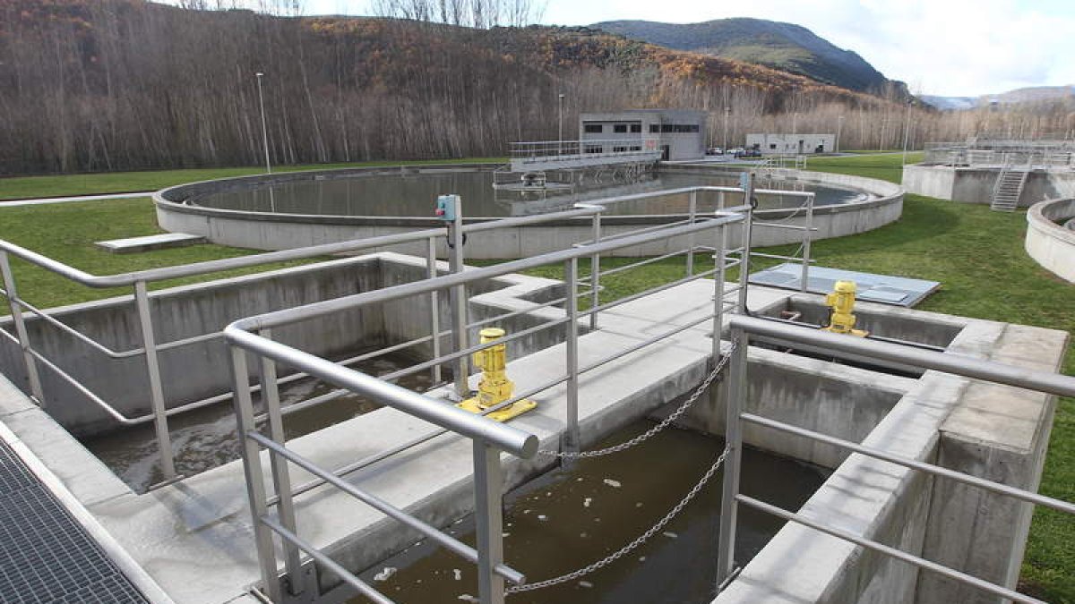 Las instalaciones de la Edar en Villadepalos.