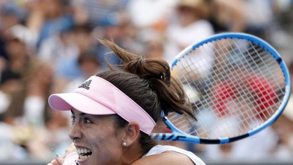 Garbiñe Muguruza, en su partido.