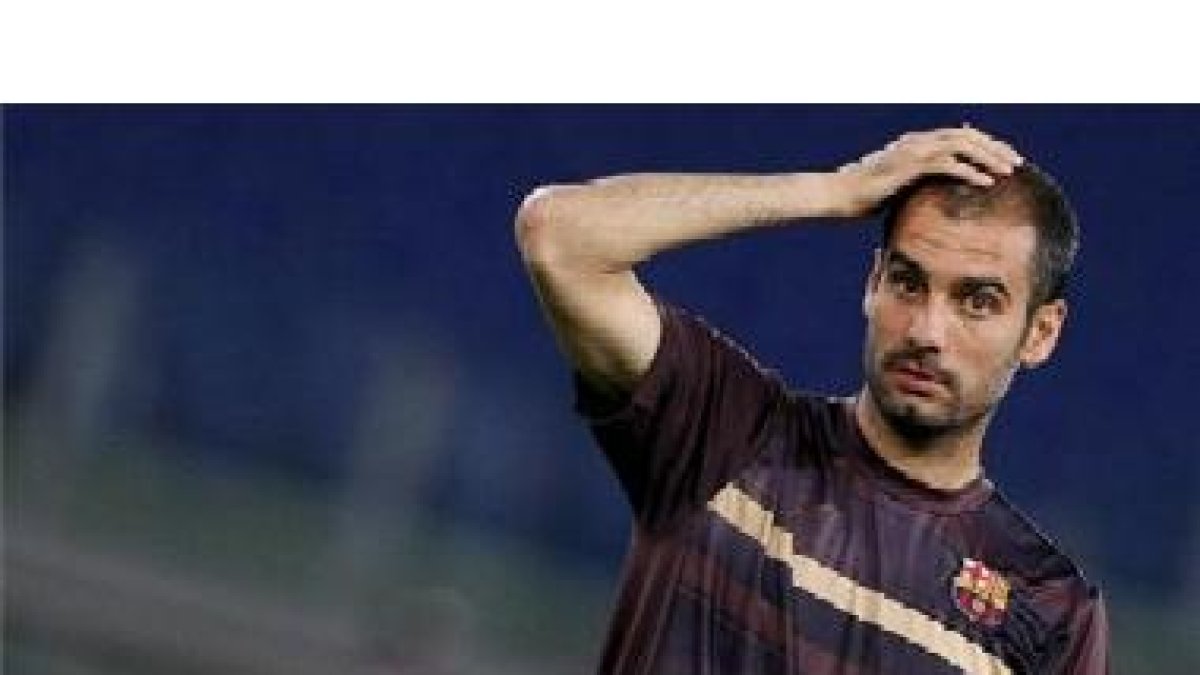 Guardiola, ayer