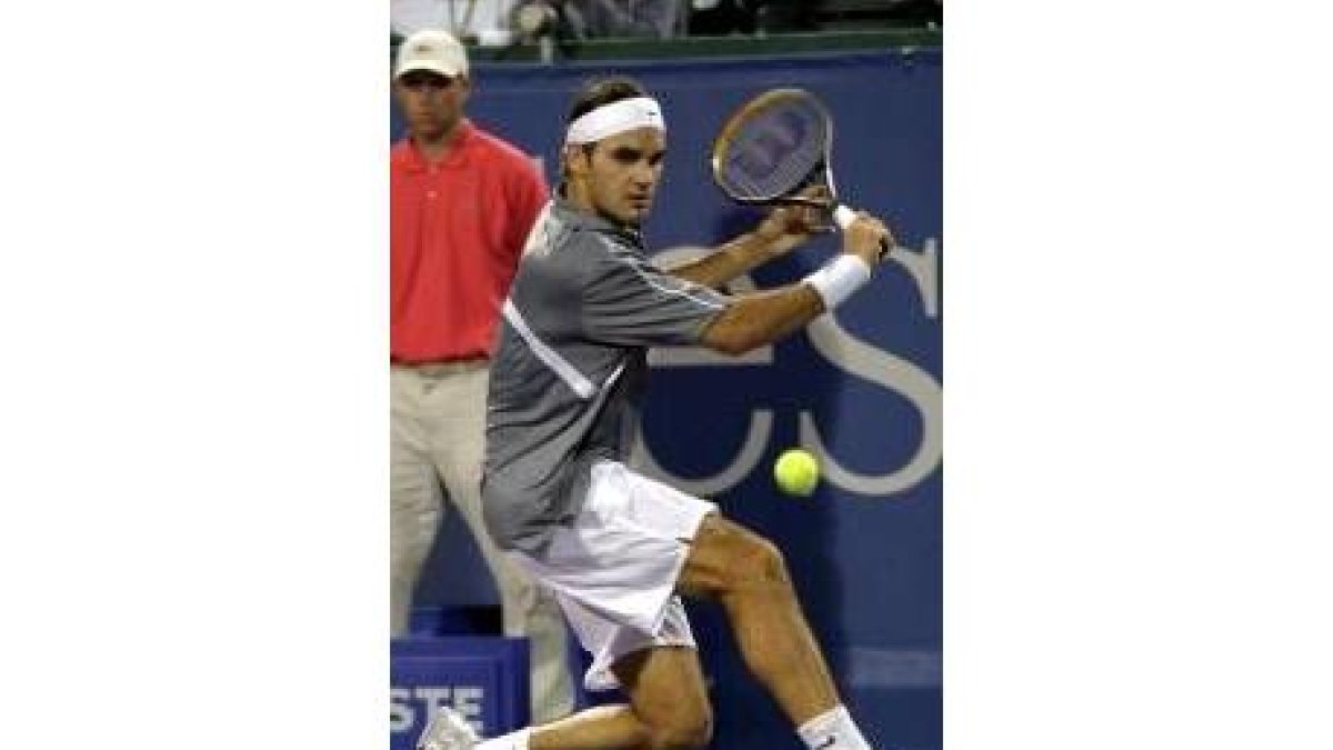 Federer sigue pensando en ser el número uno y con Agassi lo demostró