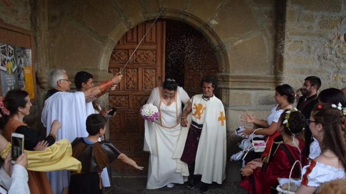 Celebración de la boda medieval en Matachana.