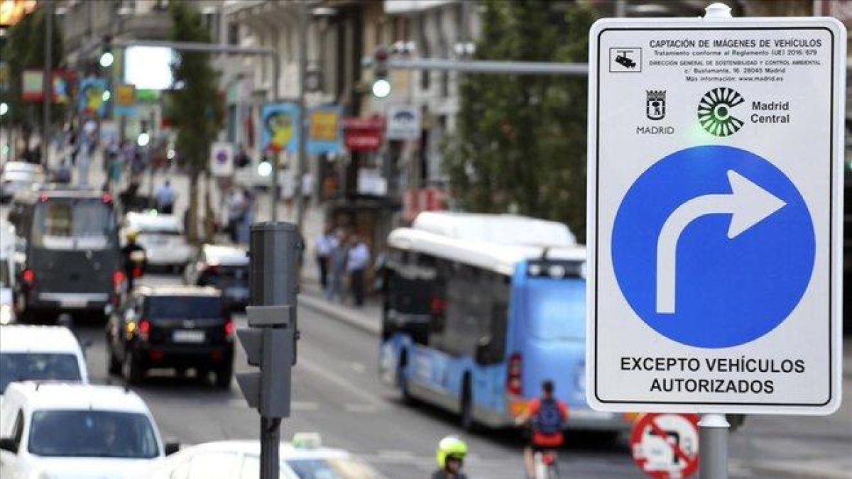 Madrid Central vuelve a multar a los vehículos no autorizados a circular por la zona de bajas emisiones.