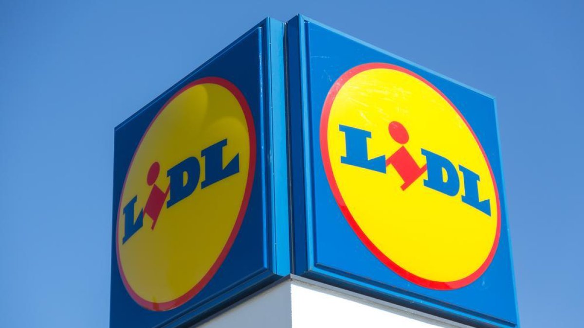 Imagen del logotipo de la cadena de supermercados Lidl. DL