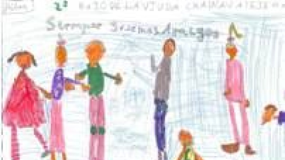 El Centro Cívico León Oeste acoge hasta hoy la exposición de Amidown «Cuentos en la escuela»