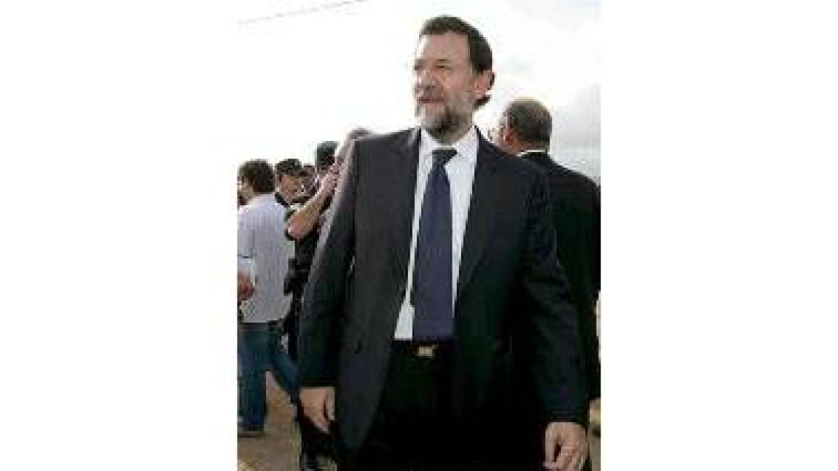 Mariano Rajoy, ayer, durante su visita a Melilla