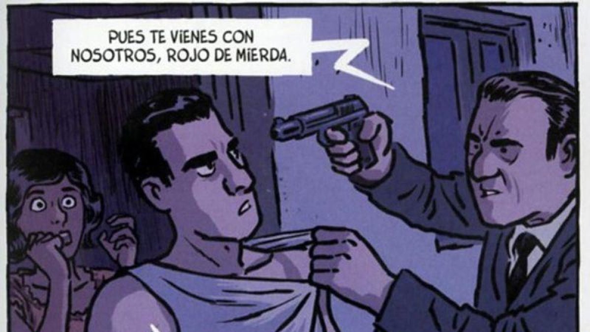 Viñeta de 'Jamás tendré 20 años', nuevo cómic de Jaime Martín, sobre la guerra y posguerra de sus abuelos.