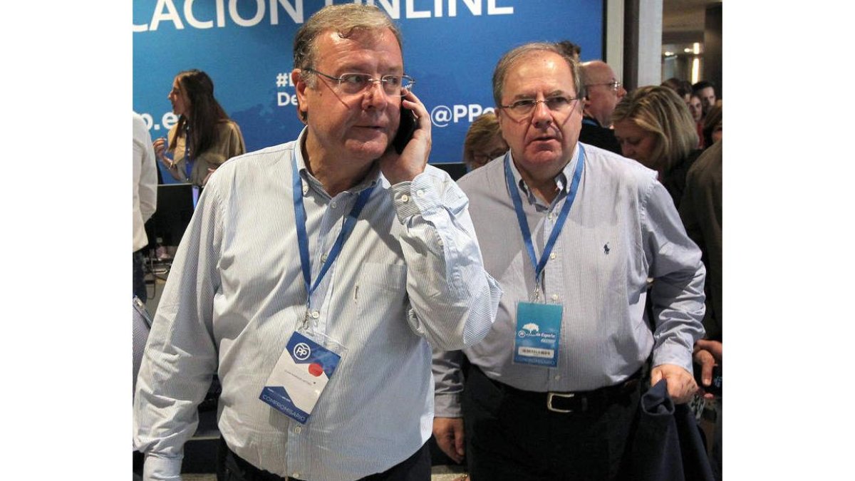 Silván y Herrera durante el congreso nacional del PP en Madrid. ICAL