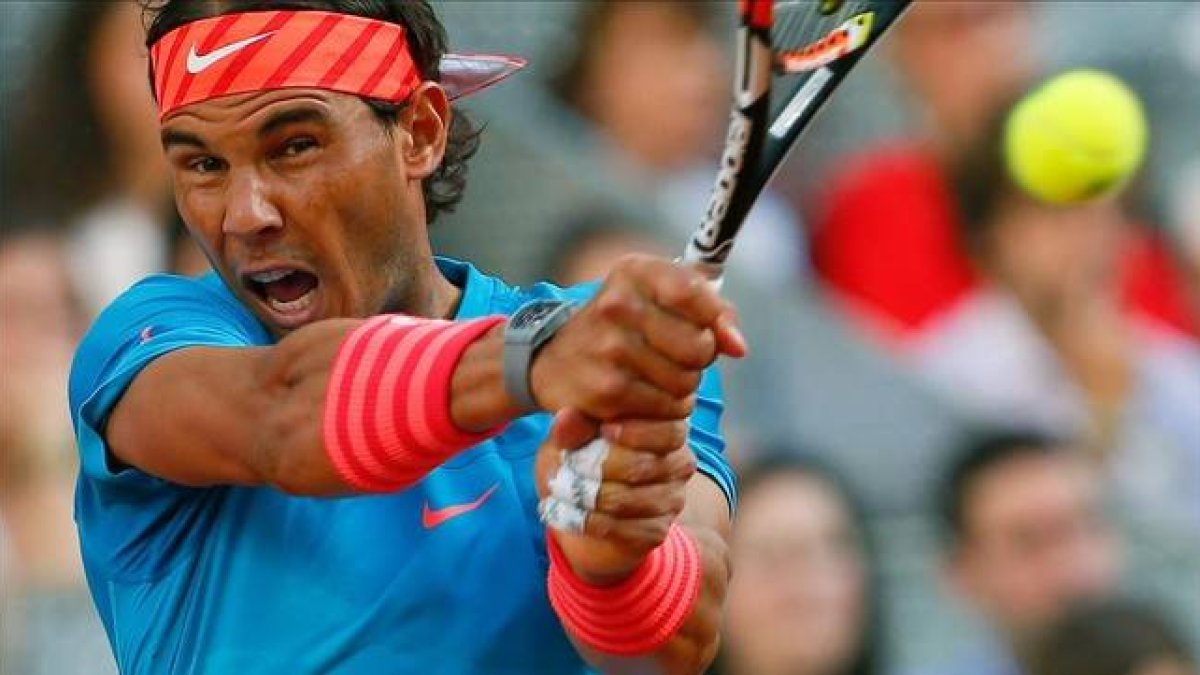 Rafa Nadal, en la final de Madrid ante Murray.