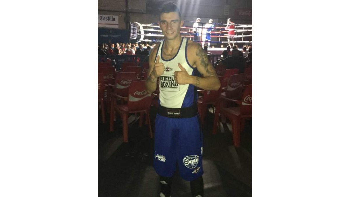 Diego Crespo, tras su pelea en Valladolid. DL