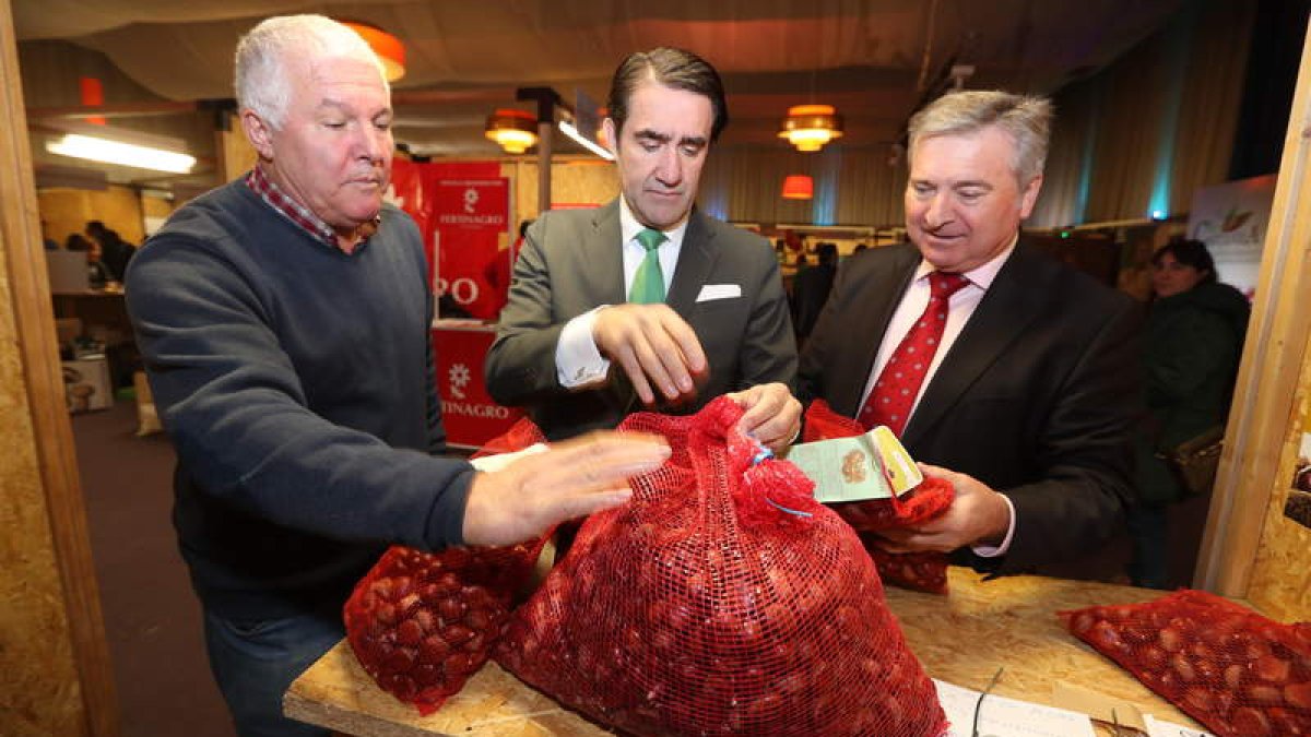 Suárez-Quiñones (en la foto, en Biocastanea) apuesta firmemente por el sector. L. DE LA MATA