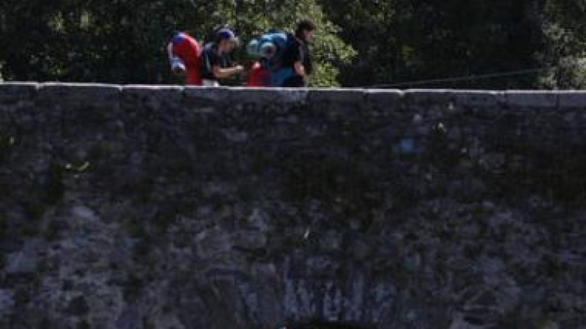 Peregrinos a su paso por la provincia durante este verano.