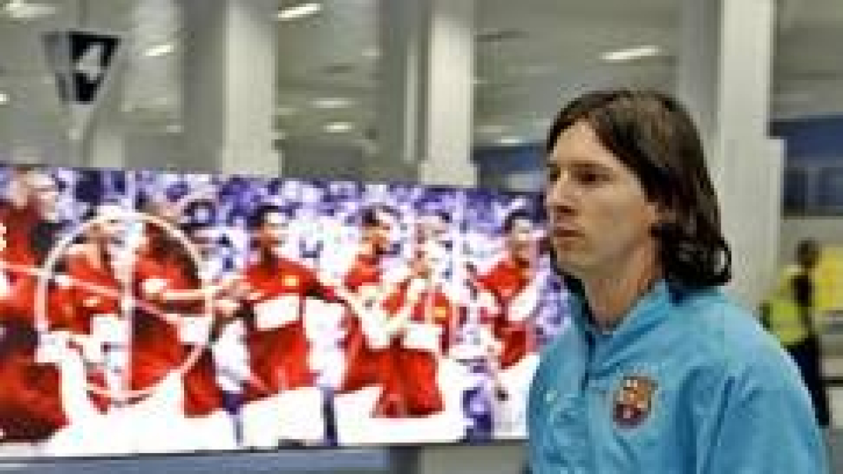 Messi, uno de los pilares del Barcelona, a su llegada a Manchester