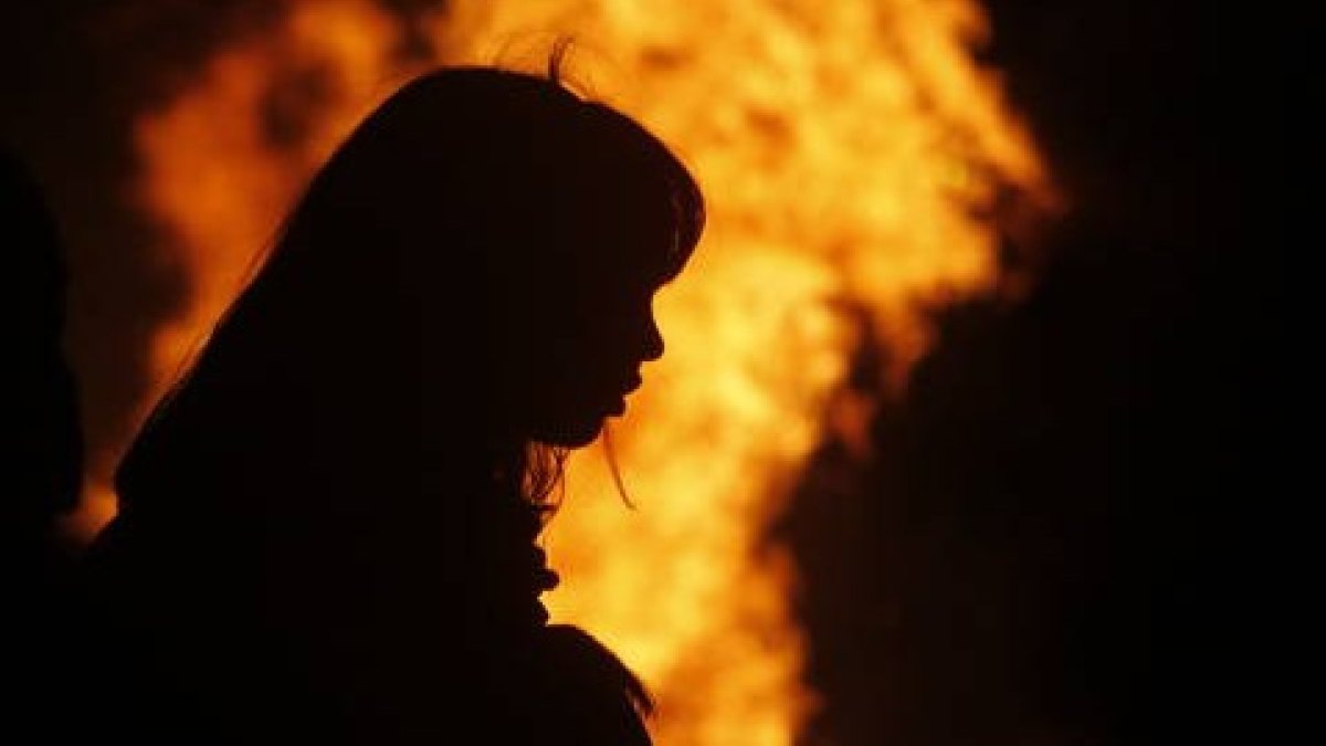 Fuego y artificios para la noche de San Juan. JESÚS F. SALVADORES