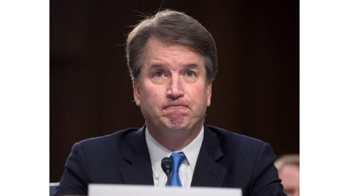 Imagen de la declaración de Brett Kavanaugh. MICHAEL REYNOLDS