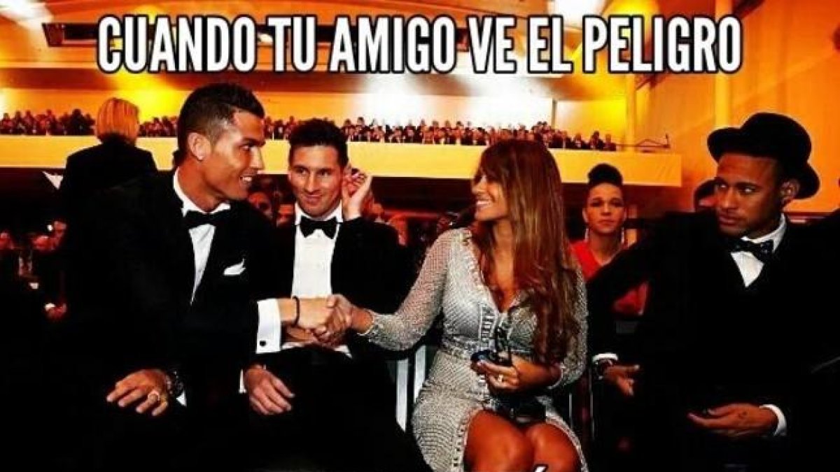 Los 'memes' reinaron la gala del Balón de Oro.