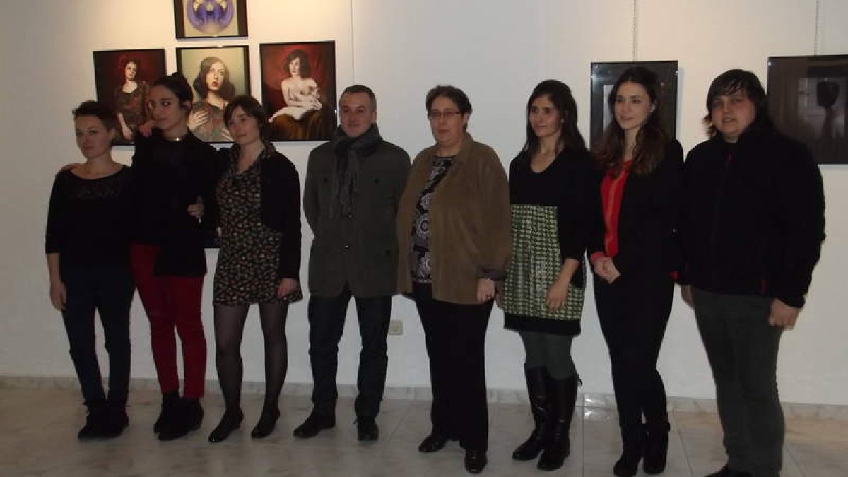 Un momento de la presentación de la exposición.