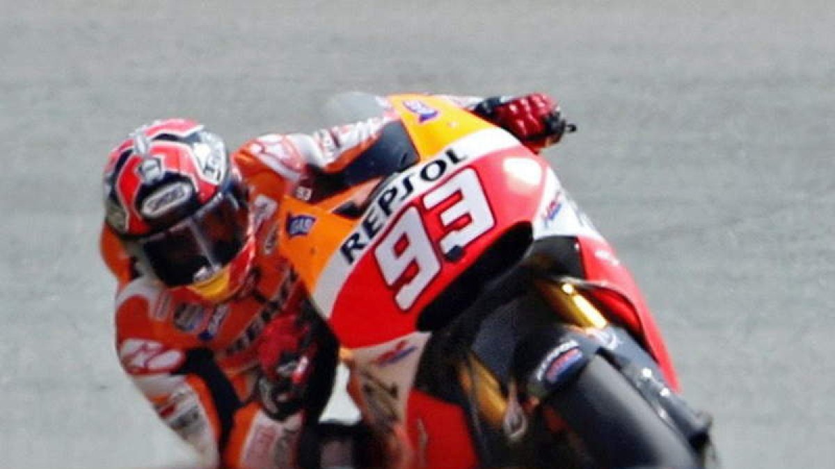 Márc Márquez, durante la clasificación en Sachsenring.