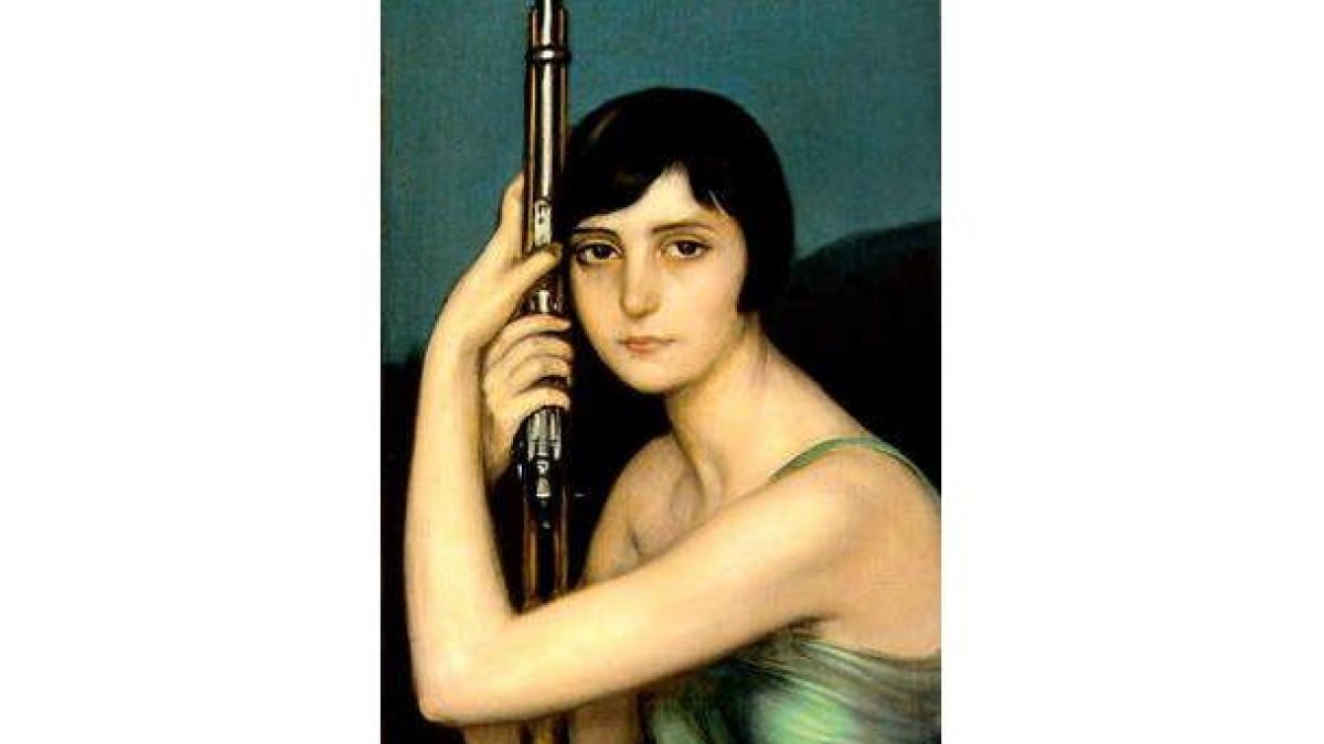 La 'Mujer con pistola' de Julio Romero de Torres.