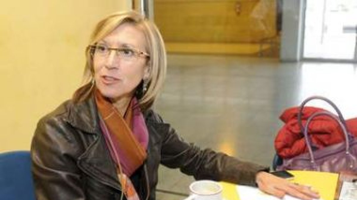 La presidenta de UPyD, Rosa Díez.