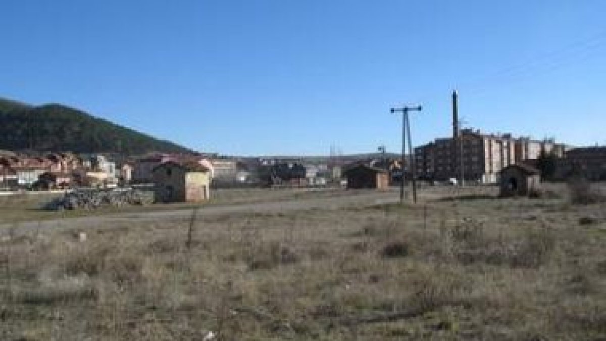 Zona del Campos del Esla donde el Ayuntamiento pretende construir el nuevo centro de salud