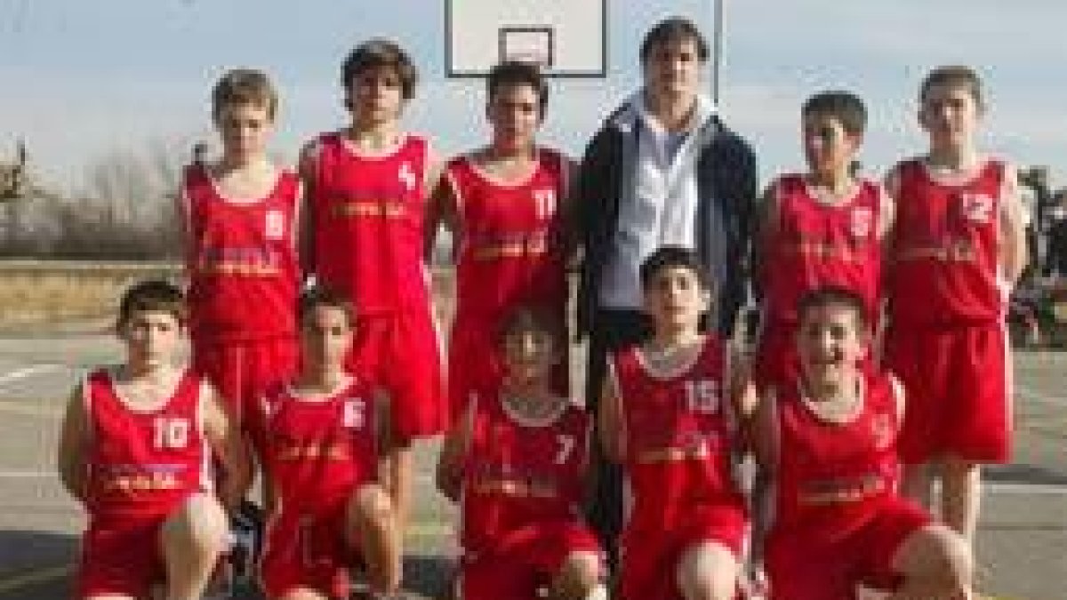 Formación del Colegio Leonés B que milita en la categoría infantil masculino