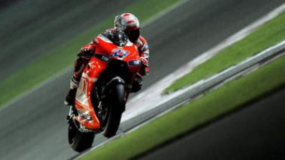 Stoner demostró en la sesión cronometrada de ayer su condición de favorito al título en MotoGP.