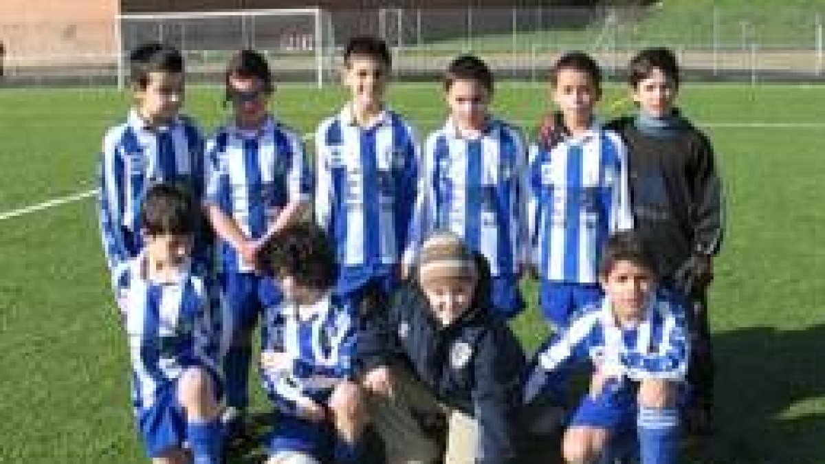 Formación de la Ponferradina B de la 1.ª División Provincial Benjamín