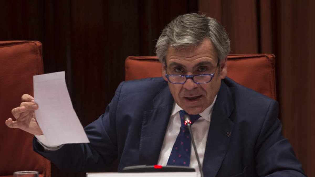 Daniel de Alfonso el día de su comparecencia en el Parlament. QUIQUE GARCÍA