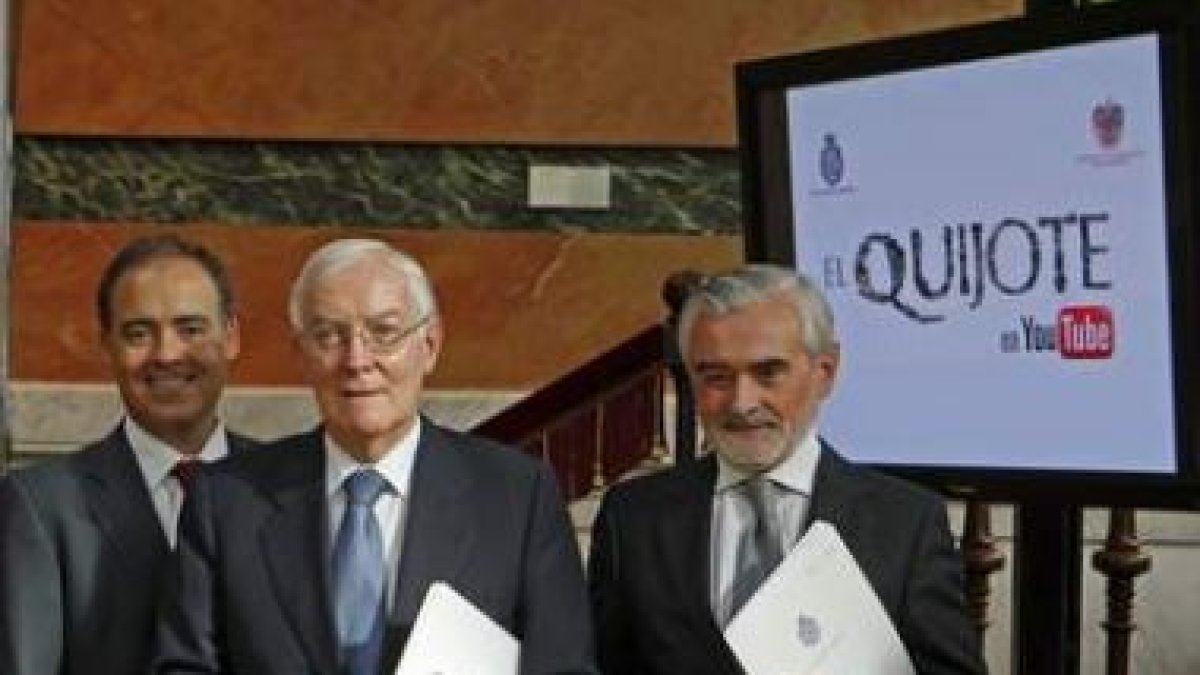 Javier Rodríguez Zapatero, De la Concha y Darío Villanueva.