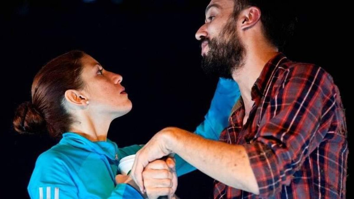 Los actores protagonistas de ‘Los ojos’, que llega esta noche al Auditorio Ciudad de León.