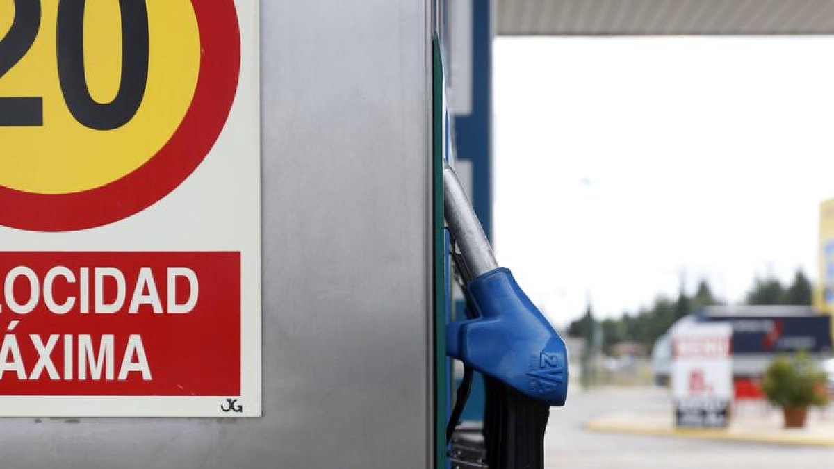 Una estación de servicio de León.