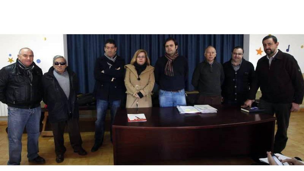 Algunos de los asistentes a la reunión de la ejecutiva socialista en Fresno.