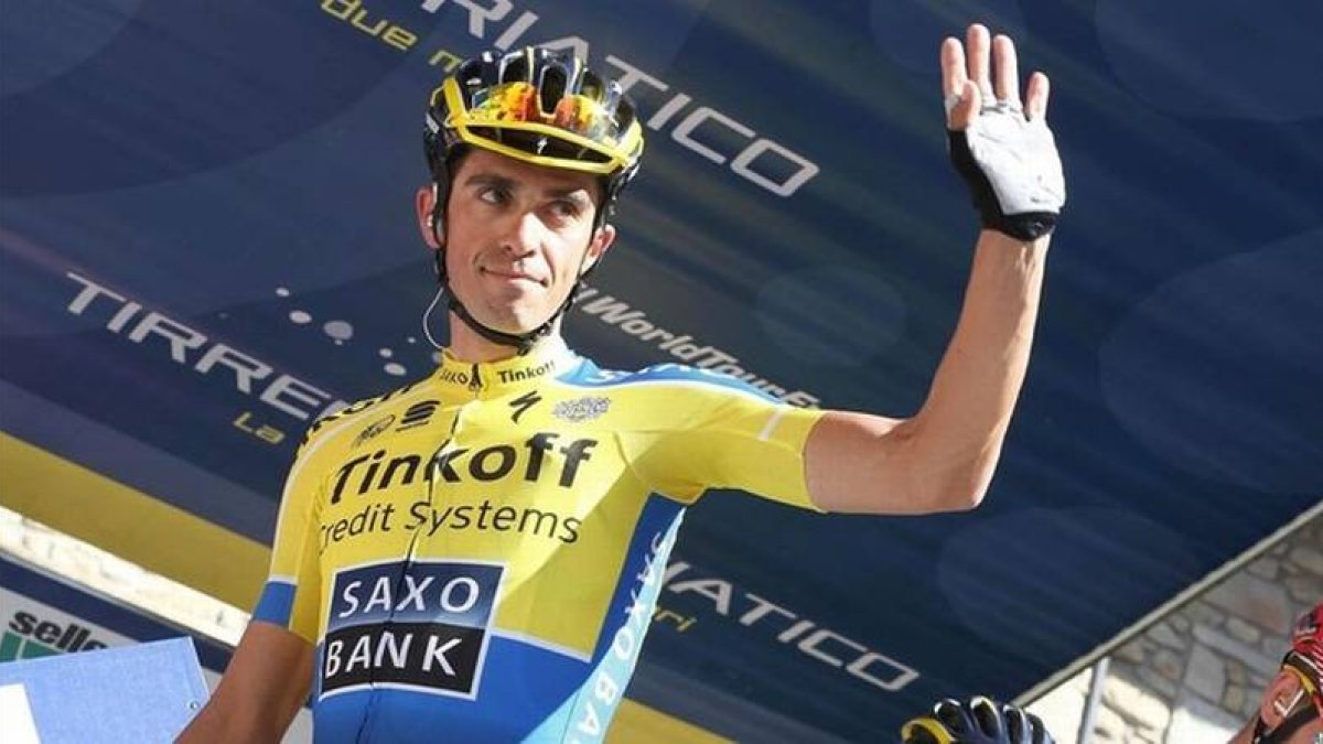 Alberto Contador, en una Tirreno-Adriático que domina a placer.