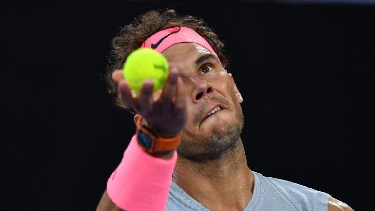 Rafael Nadal, en el Abierto de Australia 2018.