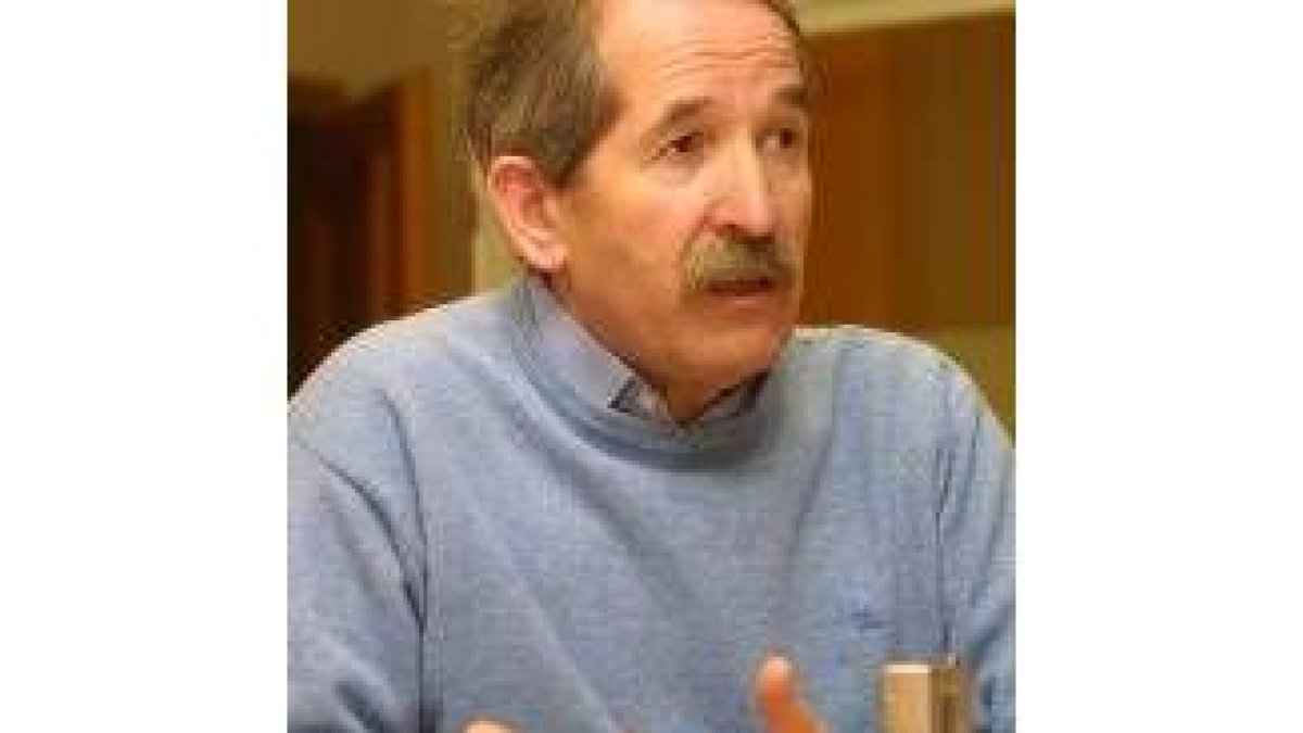 Ángel Escuredo, ayer en un momento de la entrevista