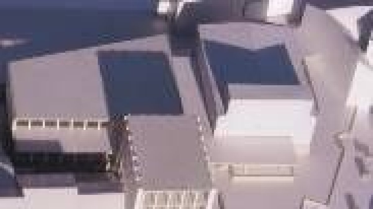En la maqueta se observan los tres edificios que, si sale adelante el anteproyecto, formarán el Lyda