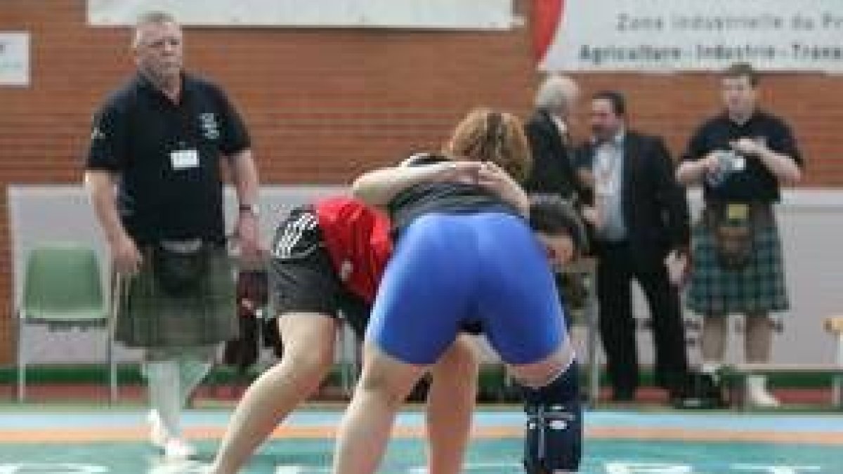 La Pola de Gordón ya acogió un campeonato de luchas celtas
