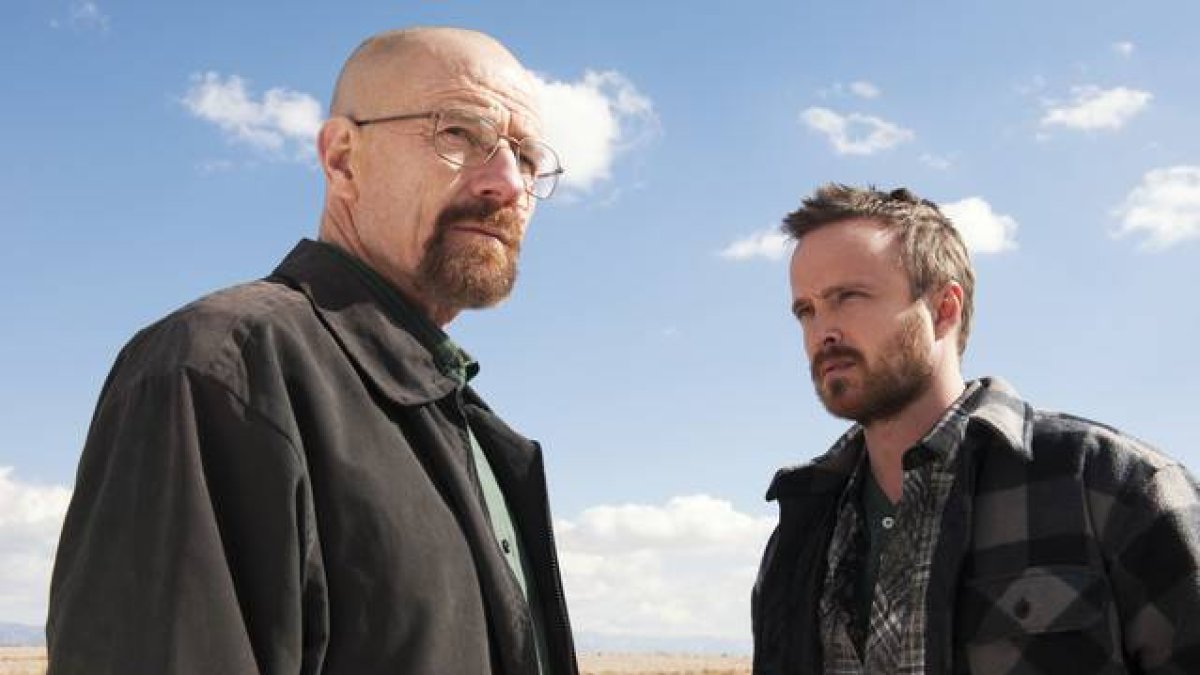 Bryan Cranston y Aaron Paul, en 'Breaking Bad'.