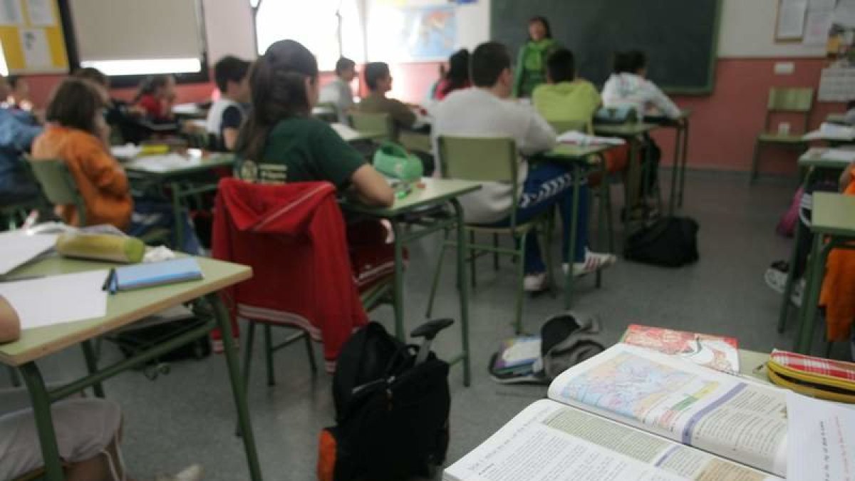 Alumnos durante una clase.