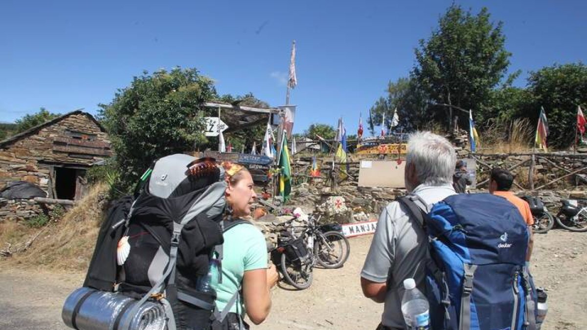 Peregrinos en el Camino de Santiago.