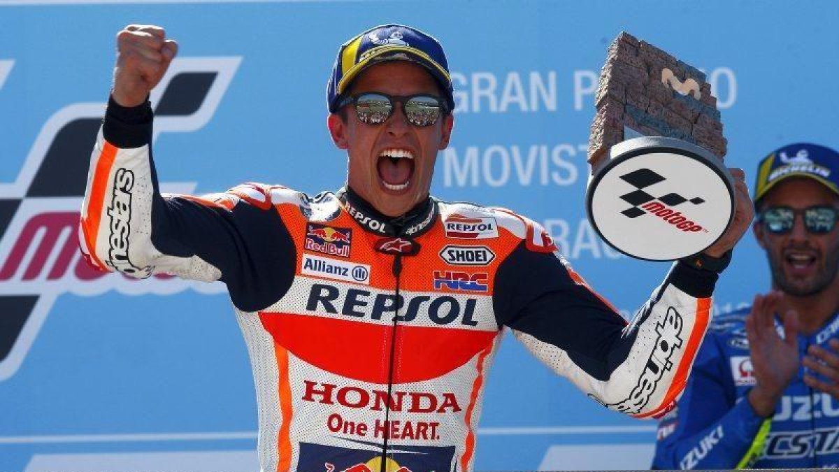Marc Márquez, este domingo en Motorland.