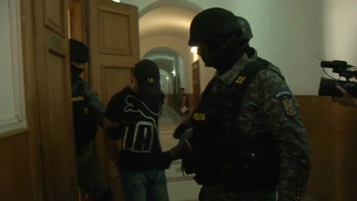 Sergio Morate en el momento de su detención, en Rumanía.
