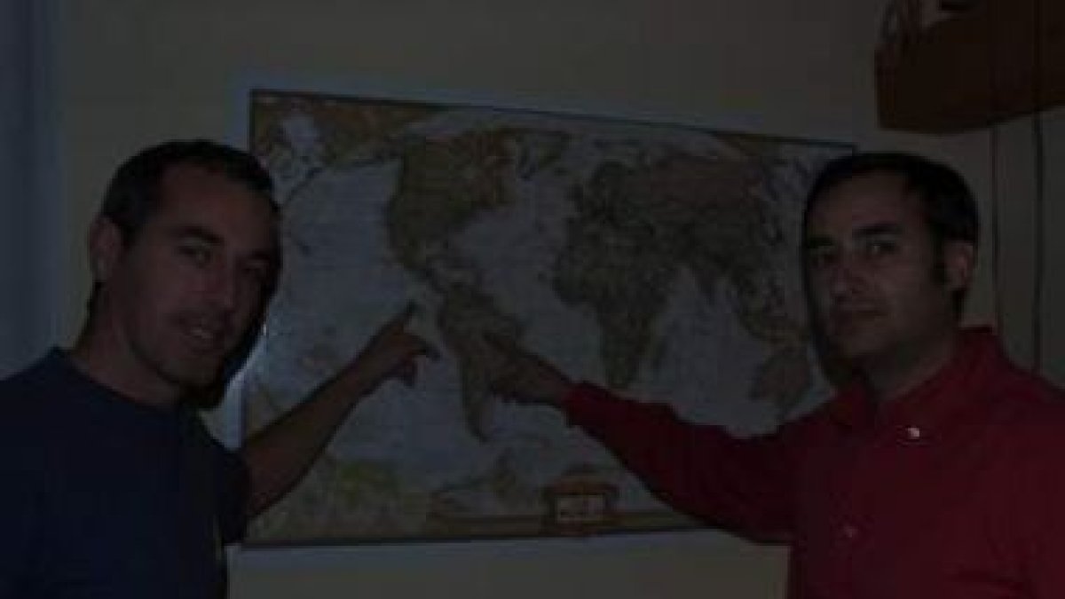 Juan Carlos González Durán y Óscar Calvo Morán, protagonistas del viaje.
