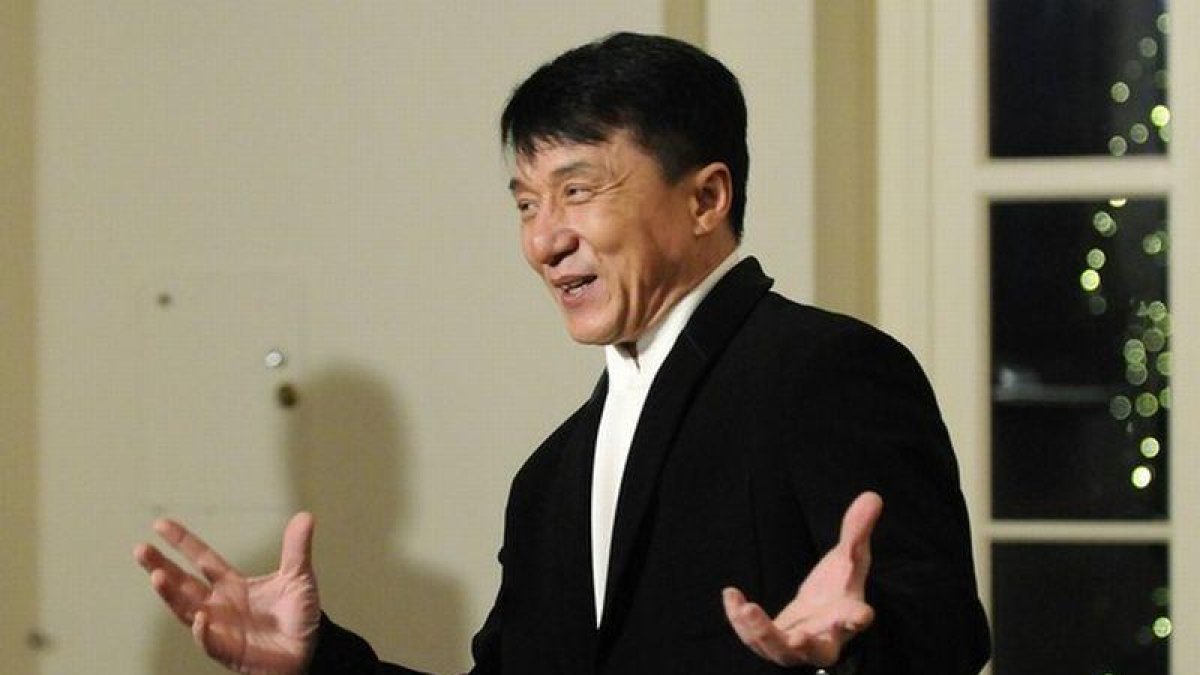 El actor hongkonita Jackie Chan, a su llegada a la cena.