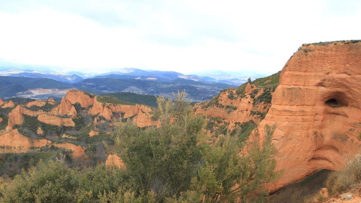 Las Médulas, desde el mirador de Orellán.
