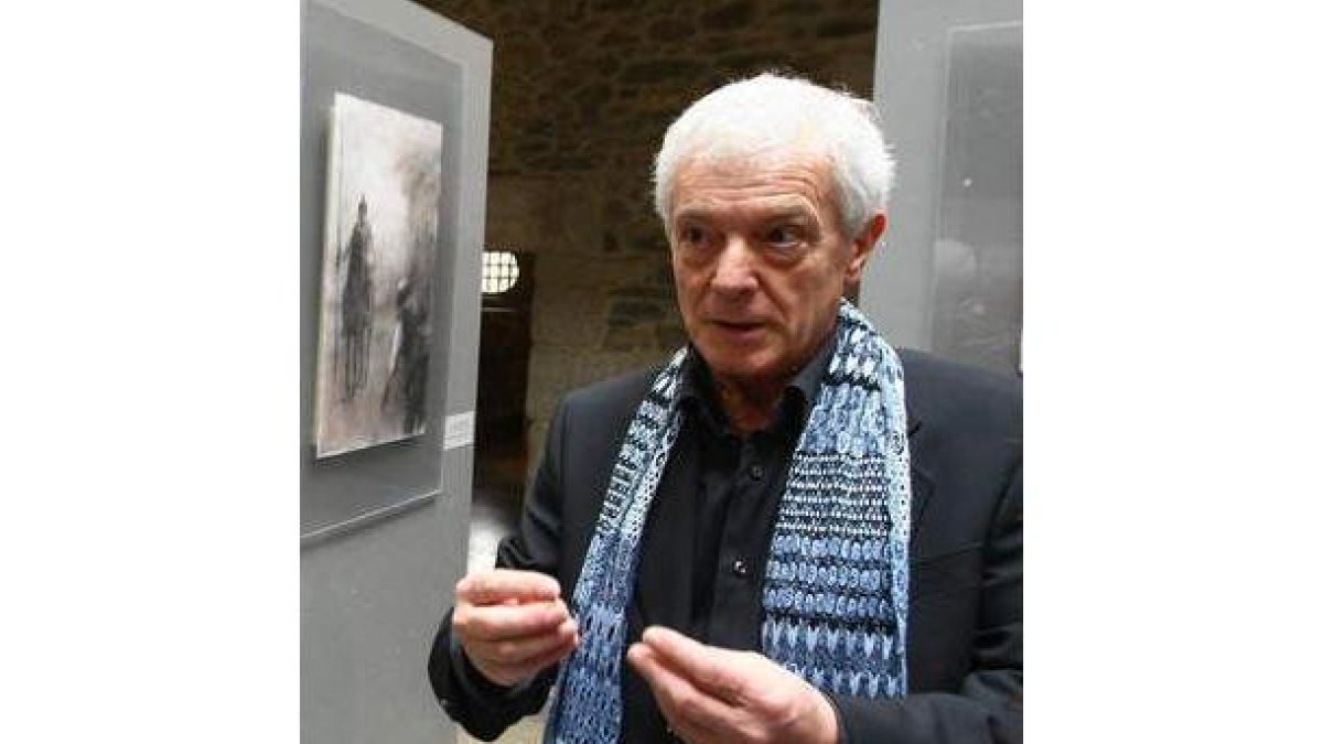 Luis Gómez Domingo, en el Museo del Bierzo.